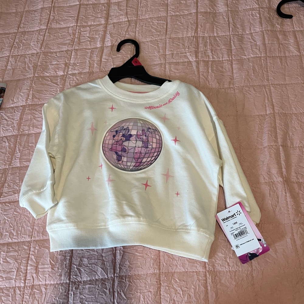 Minnie Daisy girls size 18 months crew sweatshirt